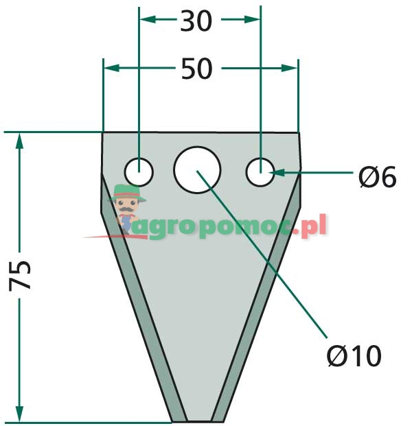 Nożyk listwy tnącej | 03008041 | zdjęcie nr 2